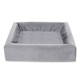 BIA BED ROYAL FLUWEEL OVERTREK HONDENMAND GRIJS BIA-50 60X50X12 CM
