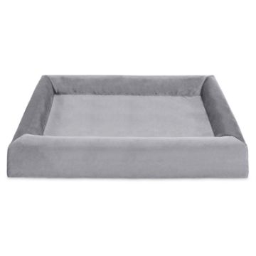 BIA BED ROYAL FLUWEEL OVERTREK HONDENMAND GRIJS BIA-80 100X80X15 CM