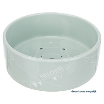 TRIXIE JUNIOR VOERBAK KERAMIEK LAAG ASSORTI 14 CM 200 ML