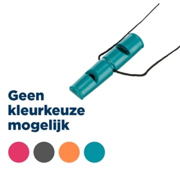 TRIXIE HONDENFLUIT DUBBELTOON KUNSTSTOF ASSORTI 7,5 CM