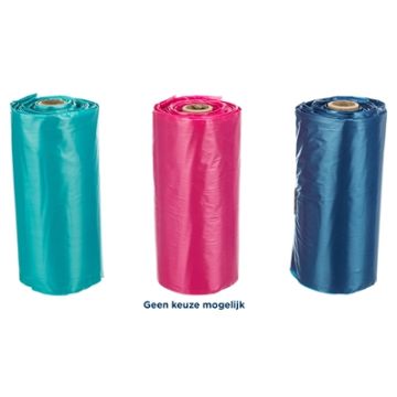 TRIXIE HONDENPOEPZAKJES MET HENGSEL ASSORTI 8X15 ST