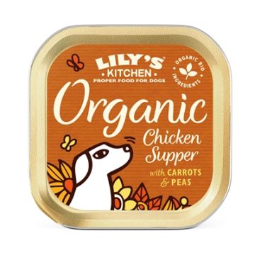 LILY'S KITCHEN DOG ORGANIC CHICKEN SUPPER 11X150 GR