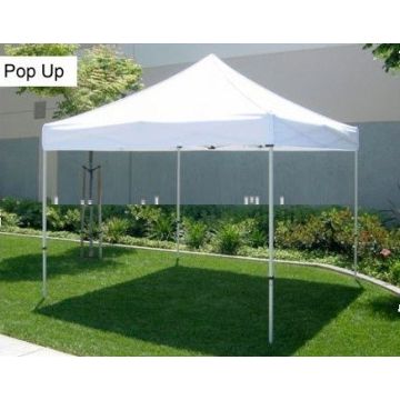 Partytent Easy Up 2,5 x 2,5 meter ALU frame zonder zijwanden in Wit