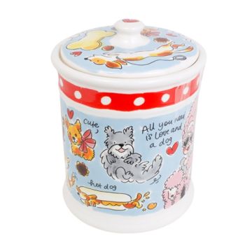 BLOND AMSTERDAM VOORRAADPOT HOND 16X16X22,5 CM