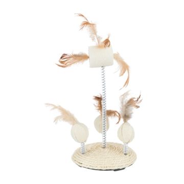 TRIXIE SPEELTJES OP SPIRAALVEREN LUFFA / SISAL 15X15X30CM 2 ST