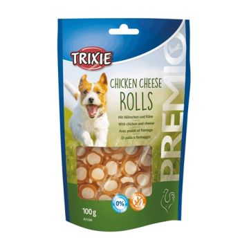 TRIXIE PREMIO CHICKEN CHEESE ROLLS 100 GR 6 ST