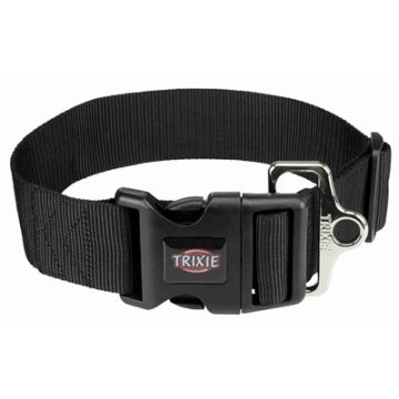 TRIXIE HALSBAND HOND PREMIUM ZWART 40-60X5 CM