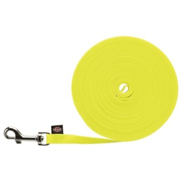 TRIXIE HONDENRIEM EASY LIFE SLEEPLIJN NEON GEEL 10 MTRX1,3 CM