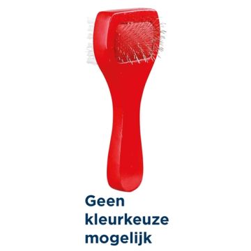 TRIXIE SLICKERBORSTEL HOUT / METALEN PINNEN ASSORTI 13X6 CM 2 ST