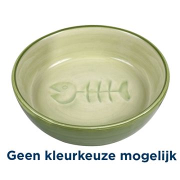 TRIXIE VOERBAK / WATERBAK VISGRAAT KERAMIEK ASSORTI 13 CM 200 ML 4 ST