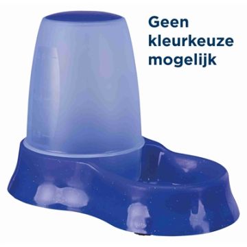 TRIXIE VOER- EN WATERDISPENSER KUNSTSTOF ASSORTI 21X12X15 CM 600 ML 2 ST