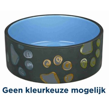 TRIXIE VOERBAK JIMMY KERAMIEK ASSORTI 15X15 CM 750 ML 4 ST