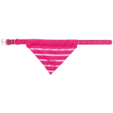 TRIXIE HALSBAND HOND NYLON MET DOEK FUCHSIA 25-31X1,5 CM