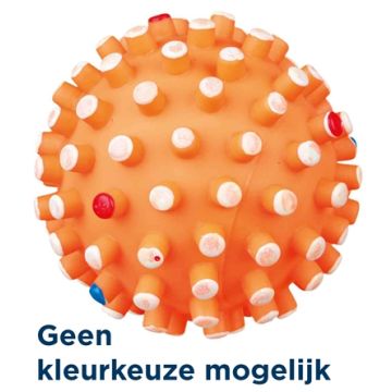 TRIXIE VINYL EGELBAL MET GELUID ASSORTI 12X12X12 CM 3 ST