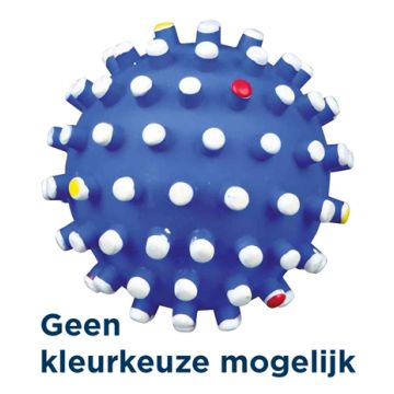 TRIXIE VINYL EGELBAL MET GELUID ASSORTI 10X10X10 CM 3 ST