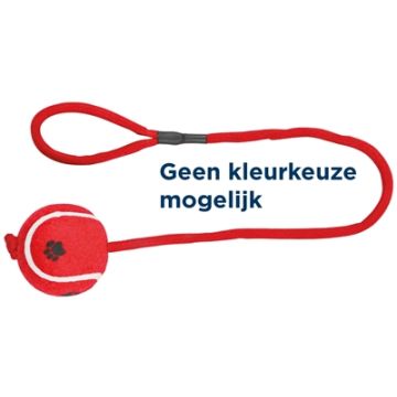 TRIXIE TENNISBAL AAN KOORD ASSORTI 50X6X6 CM 3 ST