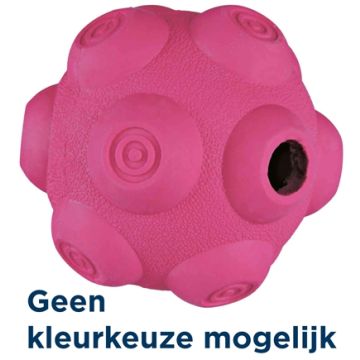 TRIXIE SNACKBAL NATUURRUBBER ASSORTI 9X9X9 CM 3 ST