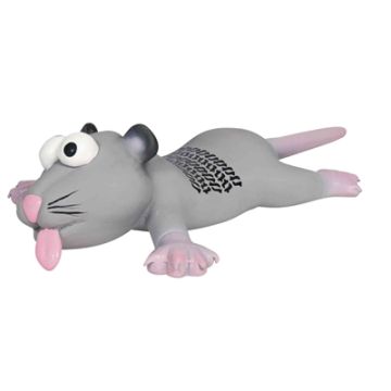 TRIXIE LATEX RAT OF MUIS BANDENAFDRUK MET GELUID 22 CM 3 ST
