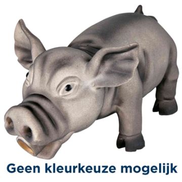 TRIXIE LATEX / POLYESTERVLIES VARKEN MET DIERENGELUID  ASSORTI 17 CM 3 ST