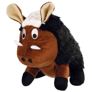 TRIXIE PLUCHE WILDZWIJN MET DIERENGELUID EN RITSELFOLIE 25 CM 2 ST