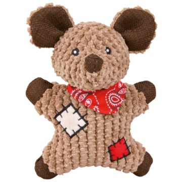 TRIXIE MUIS MET APPLICATIE STOF / JUTE MET GELUID 19 CM 3 ST