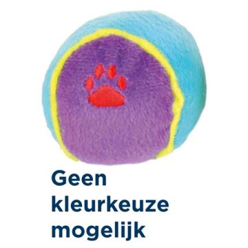 TRIXIE PLUCHE SPEELBAL ASSORTI 6X6X6 CM 24 ST