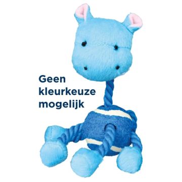 TRIXIE PLUCHE DIER MET TOUW EN TENNISBAL ASSORTI 16 CM 3 ST