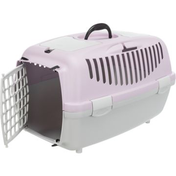 TRIXIE VERVOERSBOX CAPRI 2 LICHTGRIJS / LILA 55X37X34 CM