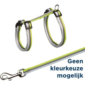 TRIXIE KATTENTUIG MET RIEM FRESHLINE SPOT ASSORTI 27-45X1 CM 120 CM 4 ST