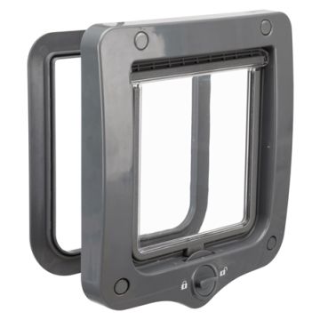 TRIXIE 2-WEG HUISDIERLUIK GRIJS 20X22 CM