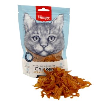 WANPY SOFT OVEN-ROASTED CHICKEN JERKY STRIPS 80 GR