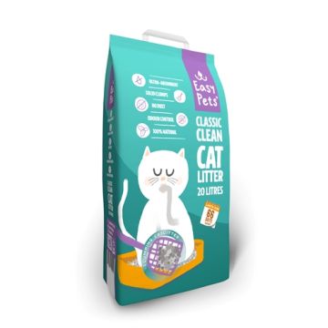 EASYPETS CLASSIC CLEAN CATLITTER KATTENBAKVULLING 20 LTR