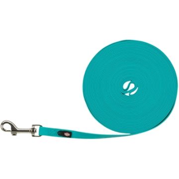 TRIXIE HONDENRIEM EASY LIFE SLEEPLIJN OCEAAN BLAUW / TURQUOISE 10 MTRX1,3 CM