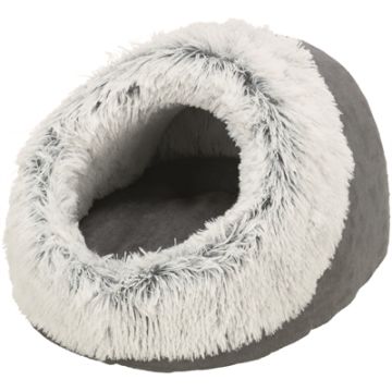 TRIXIE KATTENMAND IGLO HARVEY GRIJS / WIT-ZWART 41X35X26 CM