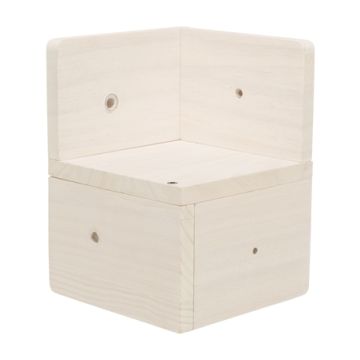 TRIXIE MUURELEMENT 3 VOOR MUURLANDSCHAP VOOR HOEK WIT 16X16X21 CM