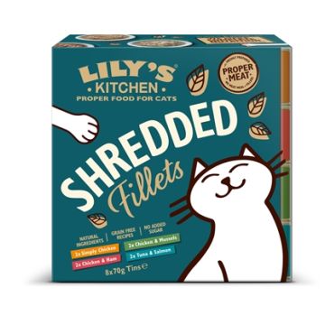 LILY'S KITCHEN SHREDDED FILLETS MULTIPACK 8X70 GR