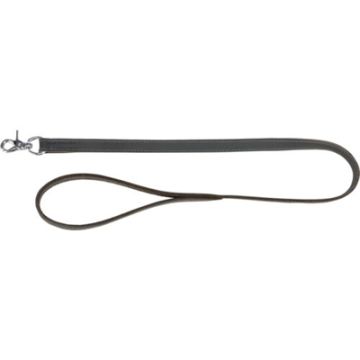 TRIXIE HONDENRIEM RUSTIC VETLEER GRIJS 100X2,5 CM