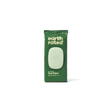 EARTH RATED DOG WIPES GEURLOOS COMPOSTEERBAAR 20,5X20,5 CM 100 ST