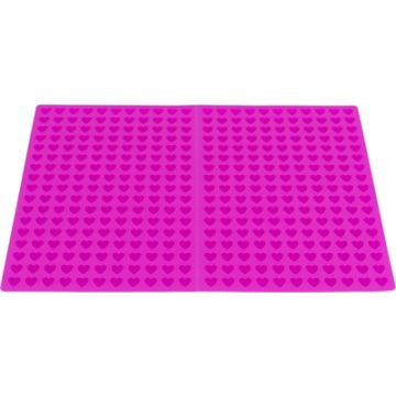 TRIXIE BAKMAT MET HARTJES VOOR HOND EN KAT SILICONE 38X28 CM