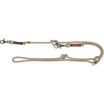 TRIXIE BE NORDIC HONDENRIEM VERSTELBAAR ZAND / ZWART 200X1,3 CM
