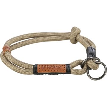 TRIXIE BE NORDIC HALSBAND HOND HALF-SLIP ZAND / ZWART 40X0,8 CM