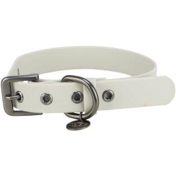 TRIXIE CITYSTYLE HALSBAND HOND PVC LICHTGRIJS 45-52X2,5 CM