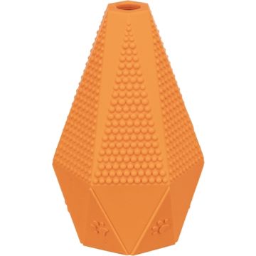 TRIXIE HONDENSPEELGOED JUMPER NATUURRUBBER ORANJE 10 CM 3 ST