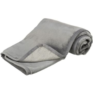 TRIXIE HONDENDEKEN LEVY PLUCHE GRIJS 140X90 CM