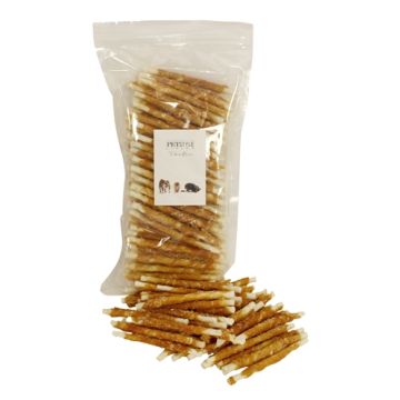 PETSTYLE LIVING GEDRAAIDE STICK MET KIP 12,5 CM 100 ST