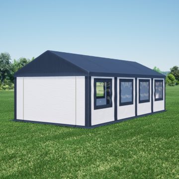 Ultimate Partytent PVC  4x8x2.2 meter in Antraciet-Anta