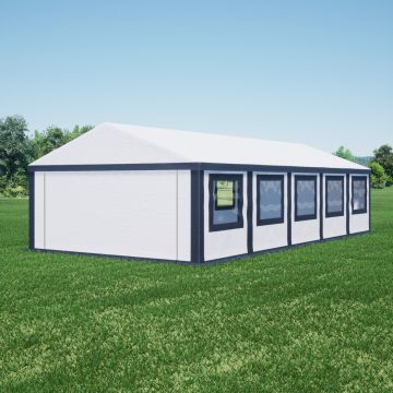 Ultimate Partytent PVC  5x10x2.2 meter in Antraciet-Wit