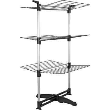 Metaltex Ciclone Droogtoren 40 m Drooglengte Zwart/Zilver