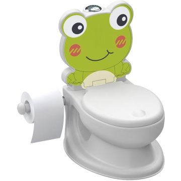 Dolu Educatief Potje Kikker + Geluid Wit/Groen