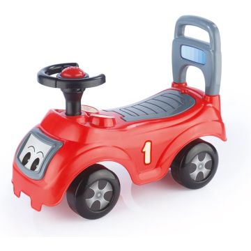 Dolu Sit &amp; Ride Rood/Zwart Loopauto